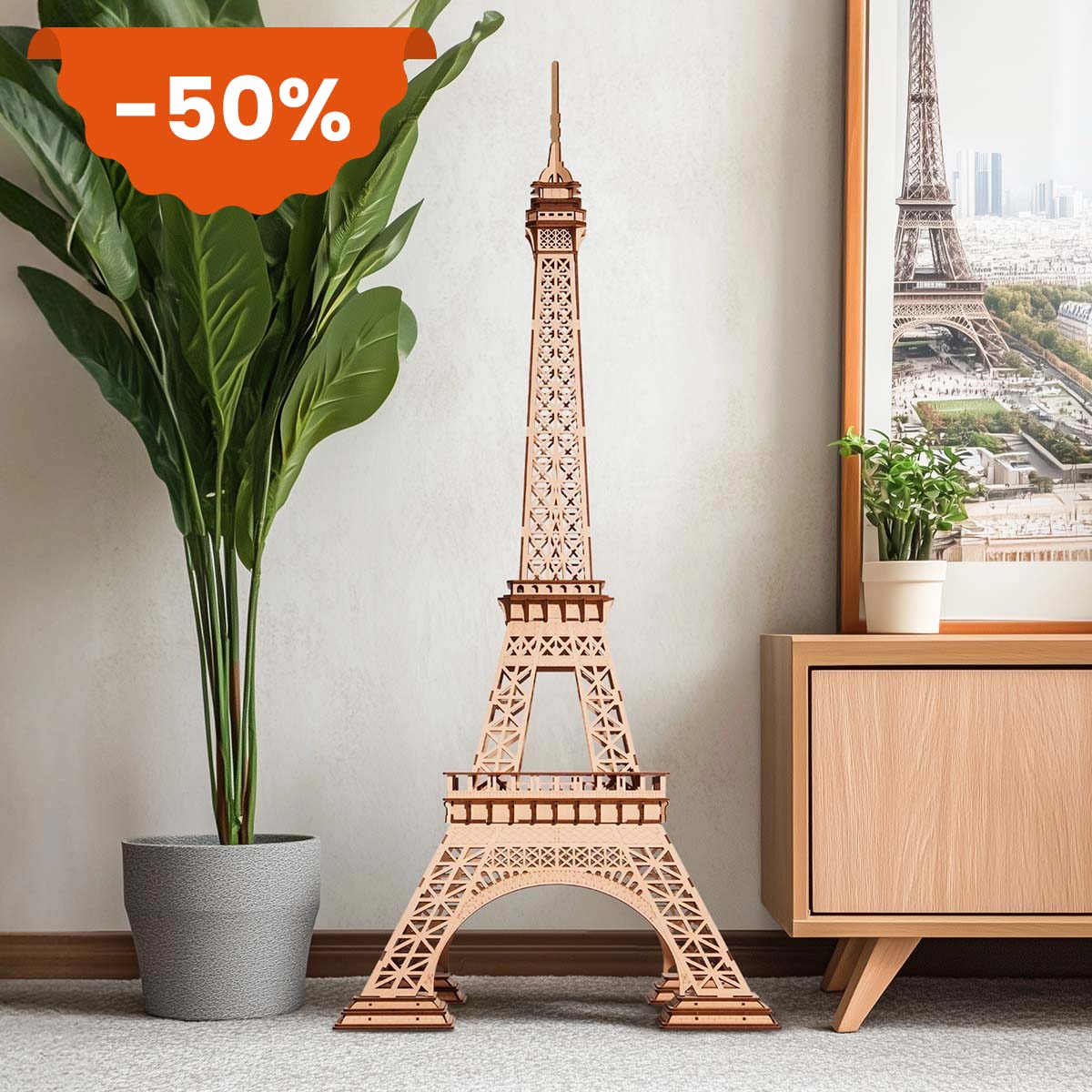 Rolife 3D Wooden Puzzle - Eiffel Tower Plus TGC02