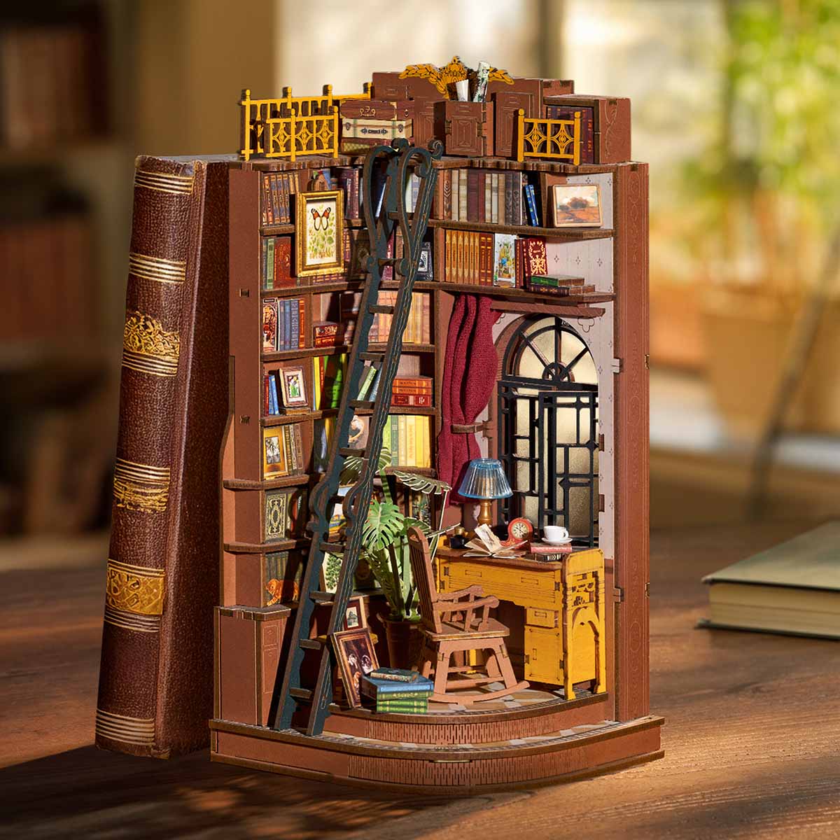 Rolife Book Nook Shelf Insert - Silent?Corner?Study TGE02