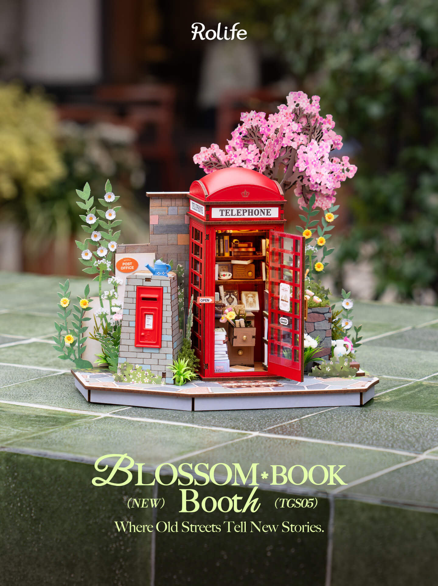 Rolife 3D Wooden Puzzle - Blossom Book Booth TGS05