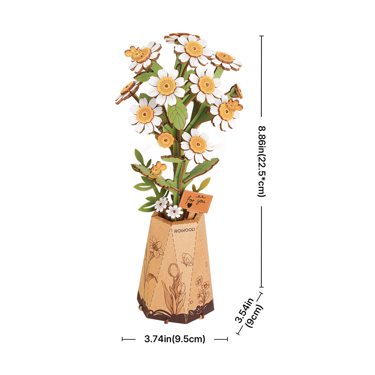 Rowood DIY Wooden Flower Chamomile TW061