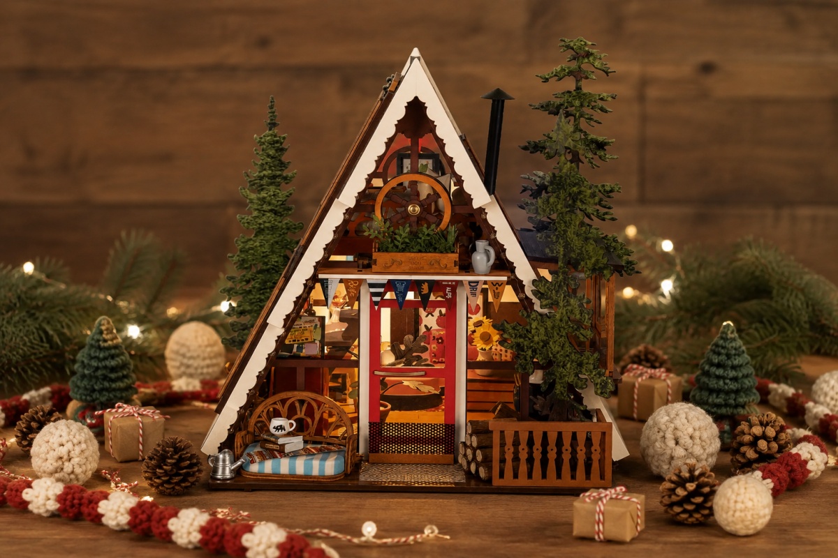 Maak van een A-Frame Cabin een Gezellige Kerst Retreat