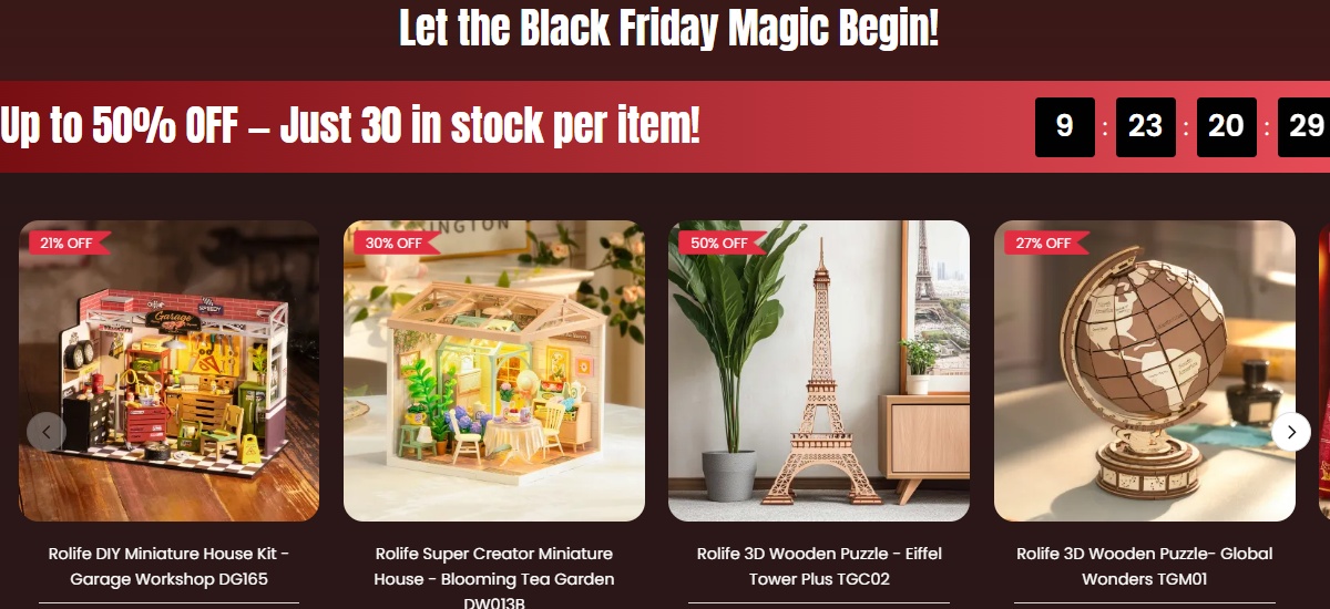 Up to 50% OFF &mdash; Just 30 in stock per item!