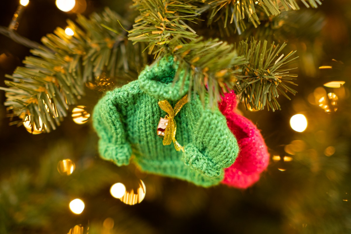 Yarn ChristmasTree Ornament