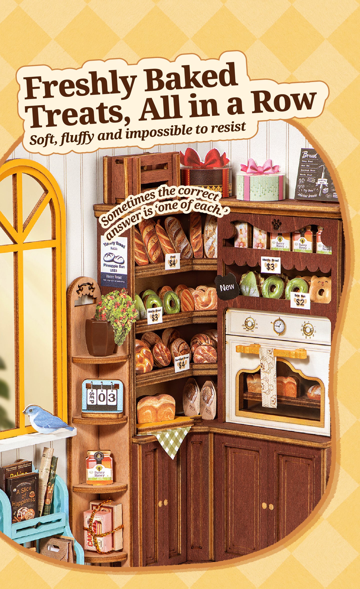 Fluffy Bakery interior lighting detail
