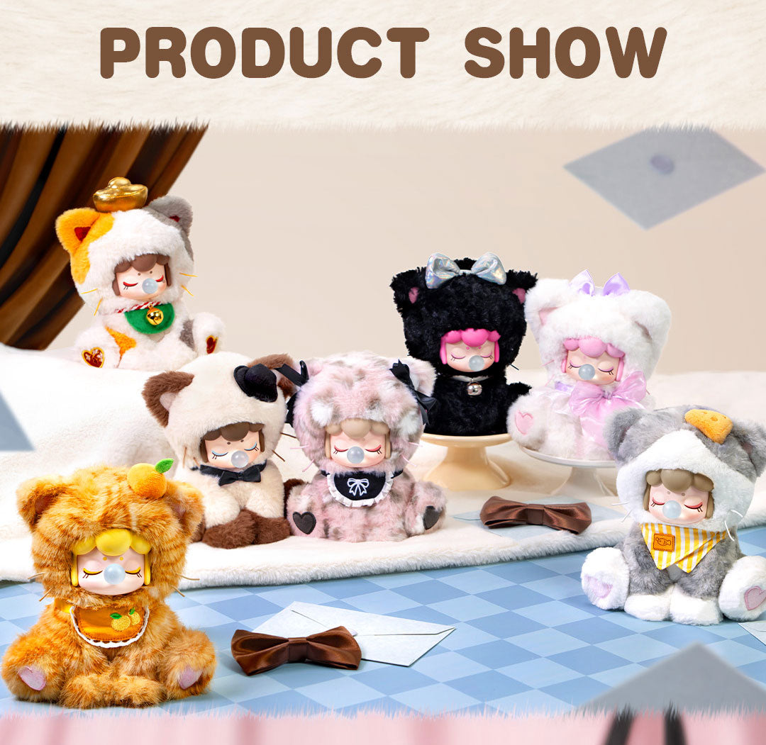Rolife Nanci Tea Time Kitties ぬいぐるみ Rolife Nanci's Tea Time Kitties Surprise Plush Dolls MNDXX