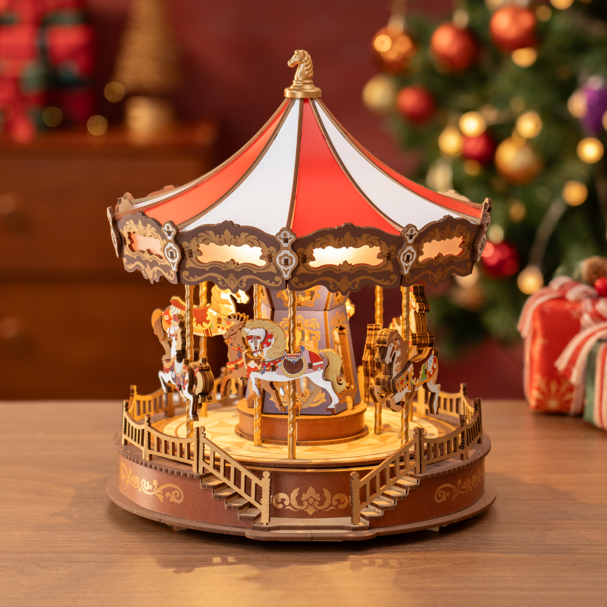 Rolife 3D Wooden Puzzle - Classic Carousel AMC01