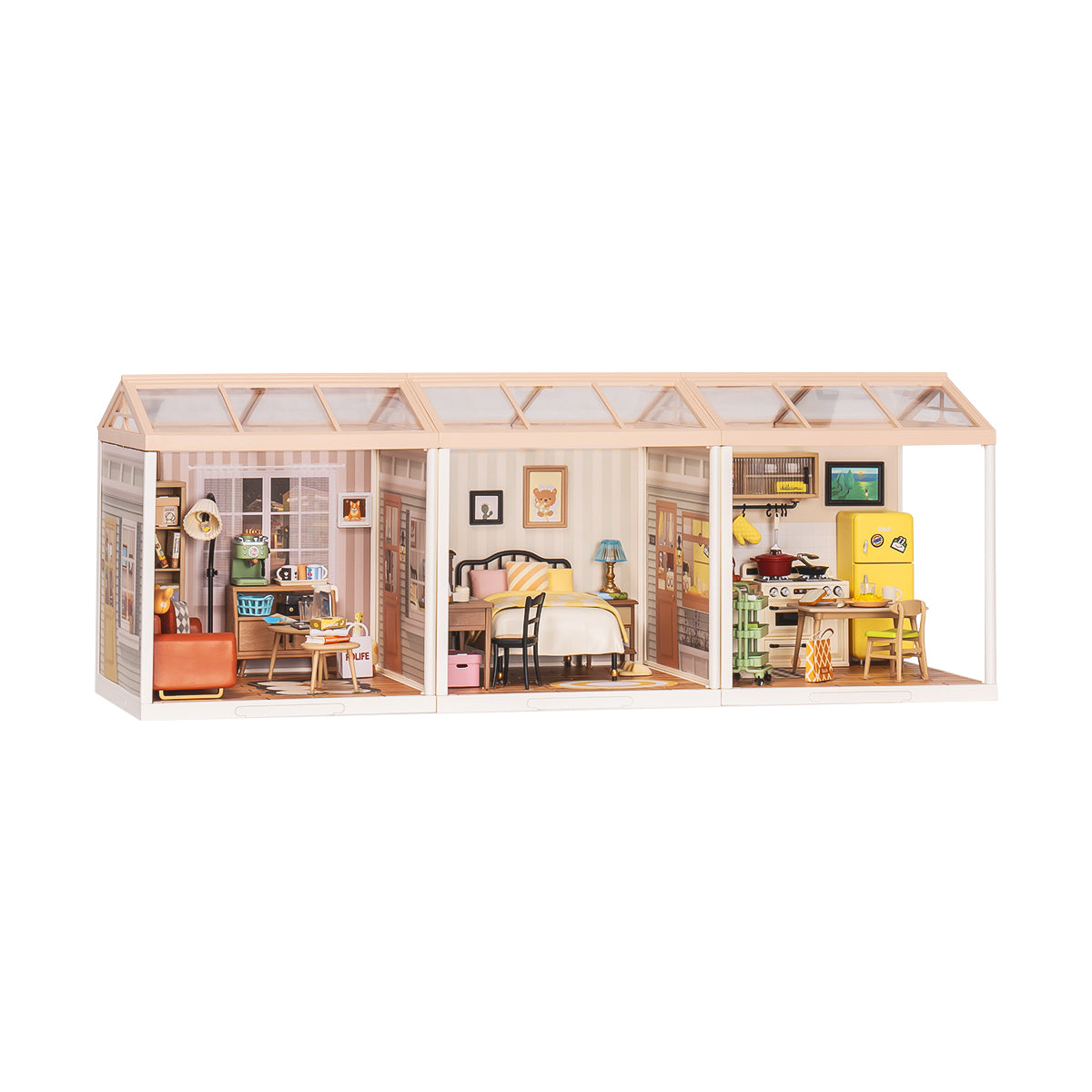 Rolife Super Creator Plastic Diy Mini House 3 in ��Shape
