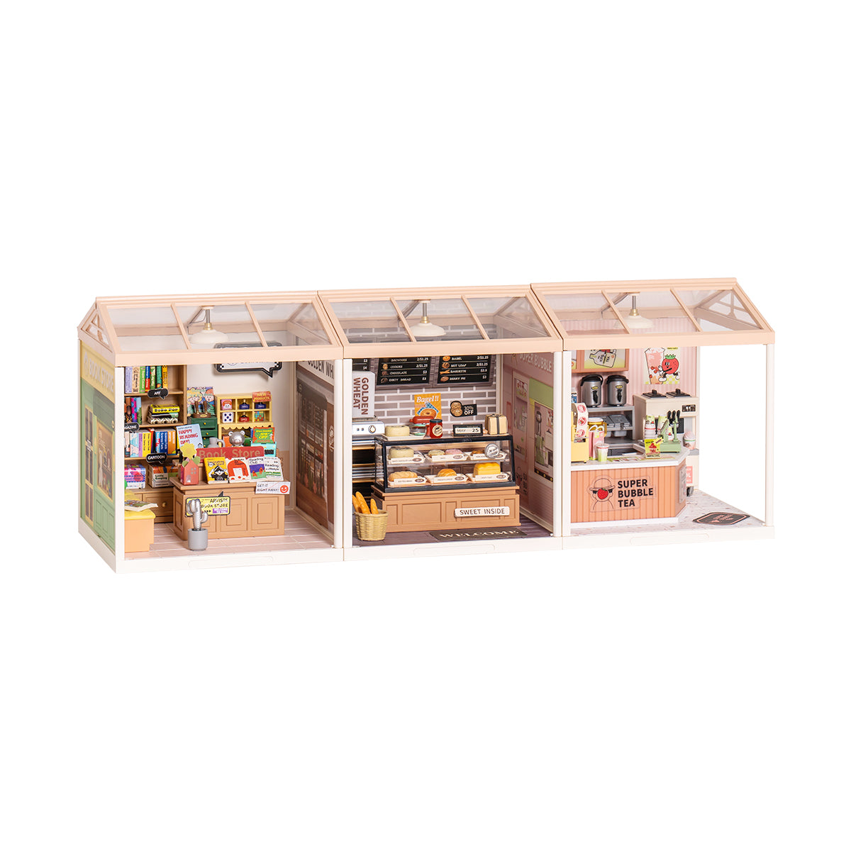 Rolife Super Creator Plastic Diy Mini House 3 in ��Shape