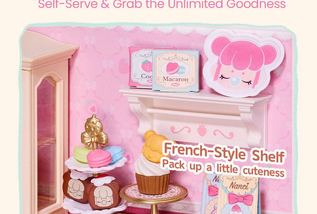 Rolife Nanci Strawberry Teatime Super Creator detail image showing nanci