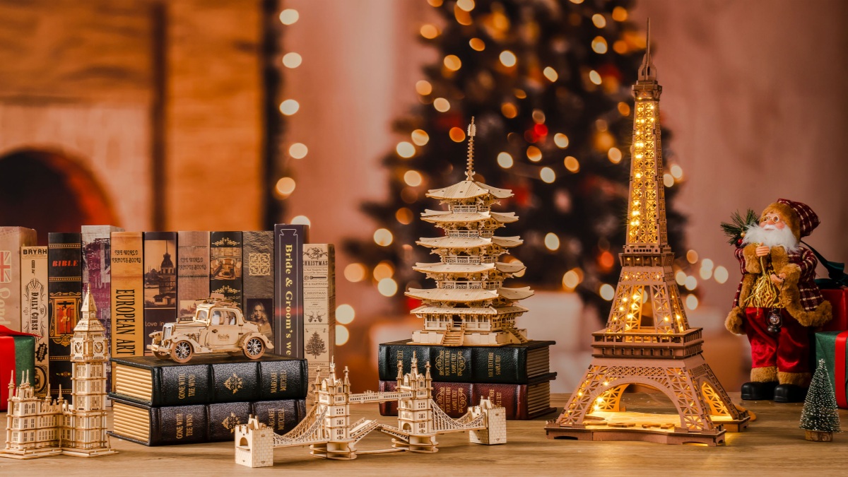 choose wooden 3d models for christmas