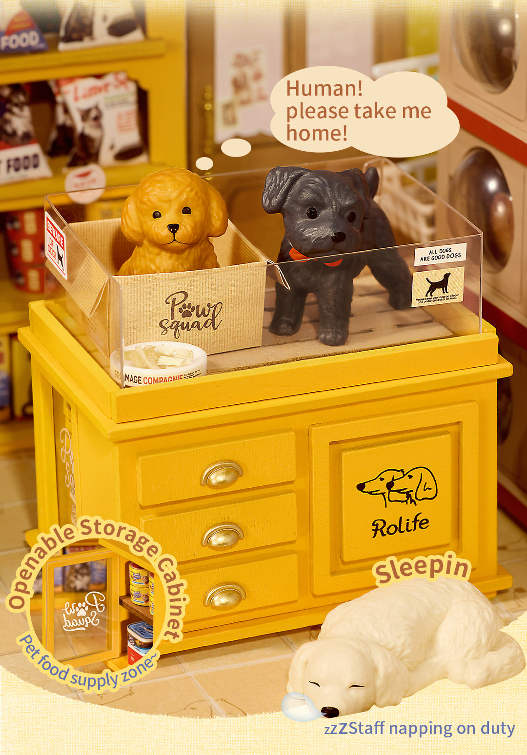 Fluffy Friends Store interior lighting detail