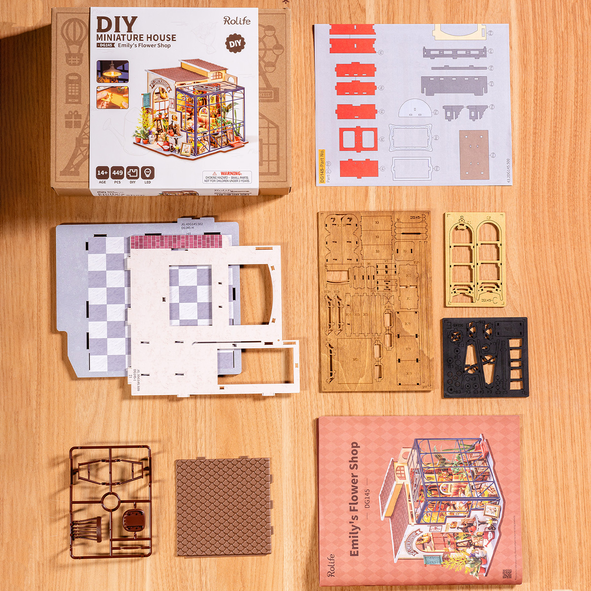 Rolife DIY Miniature Dollhouse - Emily's Flower Shop DG145