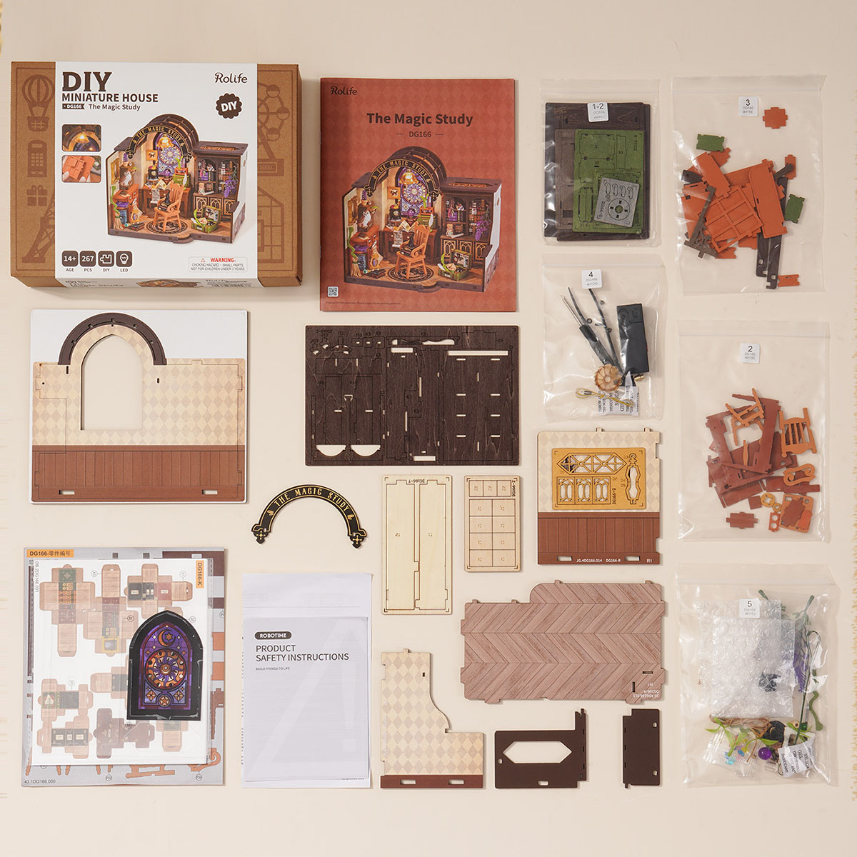 Rolife DIY Miniature House - The Magic Study DG166
