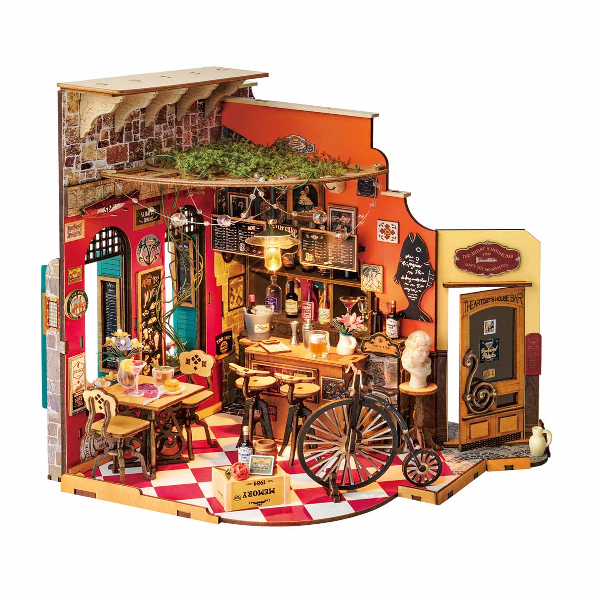 Rolife Cheers Bar & Dining DIY Miniature House DG173 | Robotime