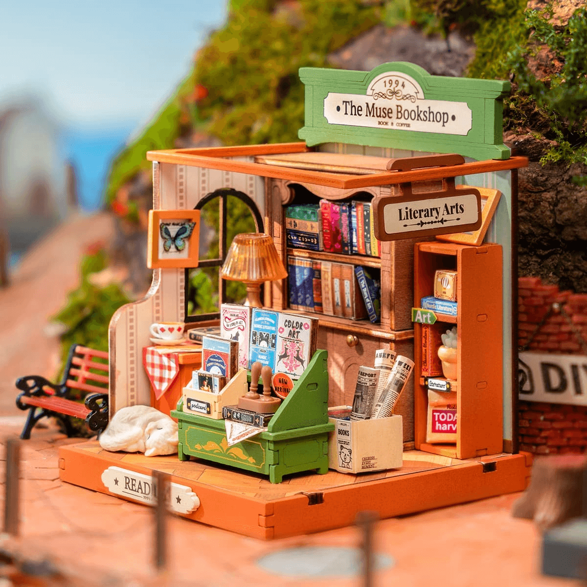 Rolife the Muse Bookshop Miniature Dollhouse
