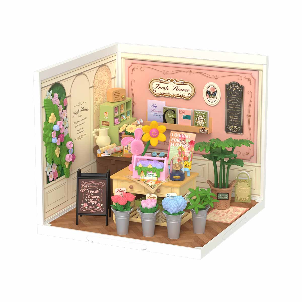 Rolife Fresh Flower Shop DIY Miniature House DW017B
