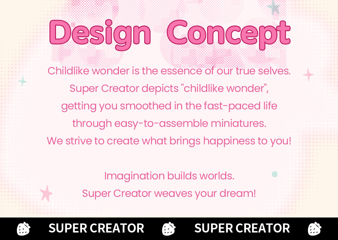 Rolife Nanci Strawberry Teatime Super Creator detail image showing nanci