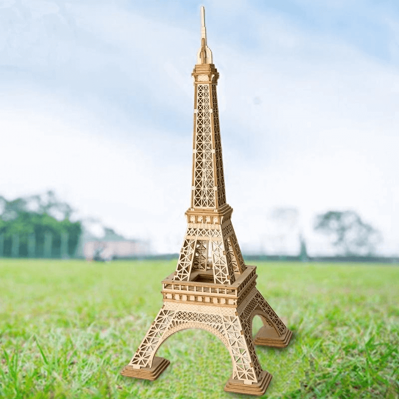 3d wooden puzzle modern effiel tower
