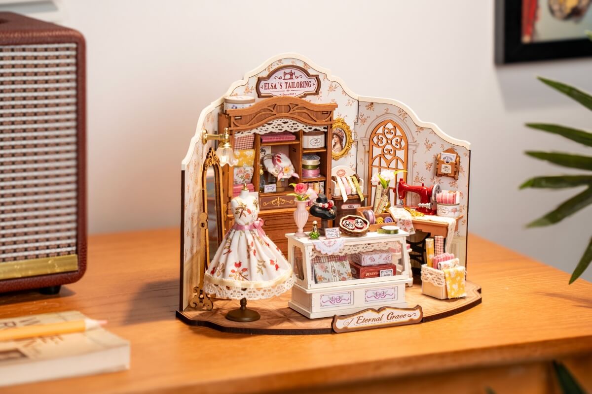 elsa's tailoring diy miniature house for girls