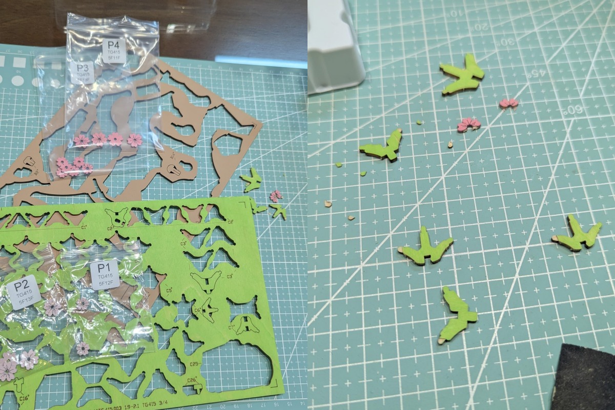 ended up using almost all of my spare pieces