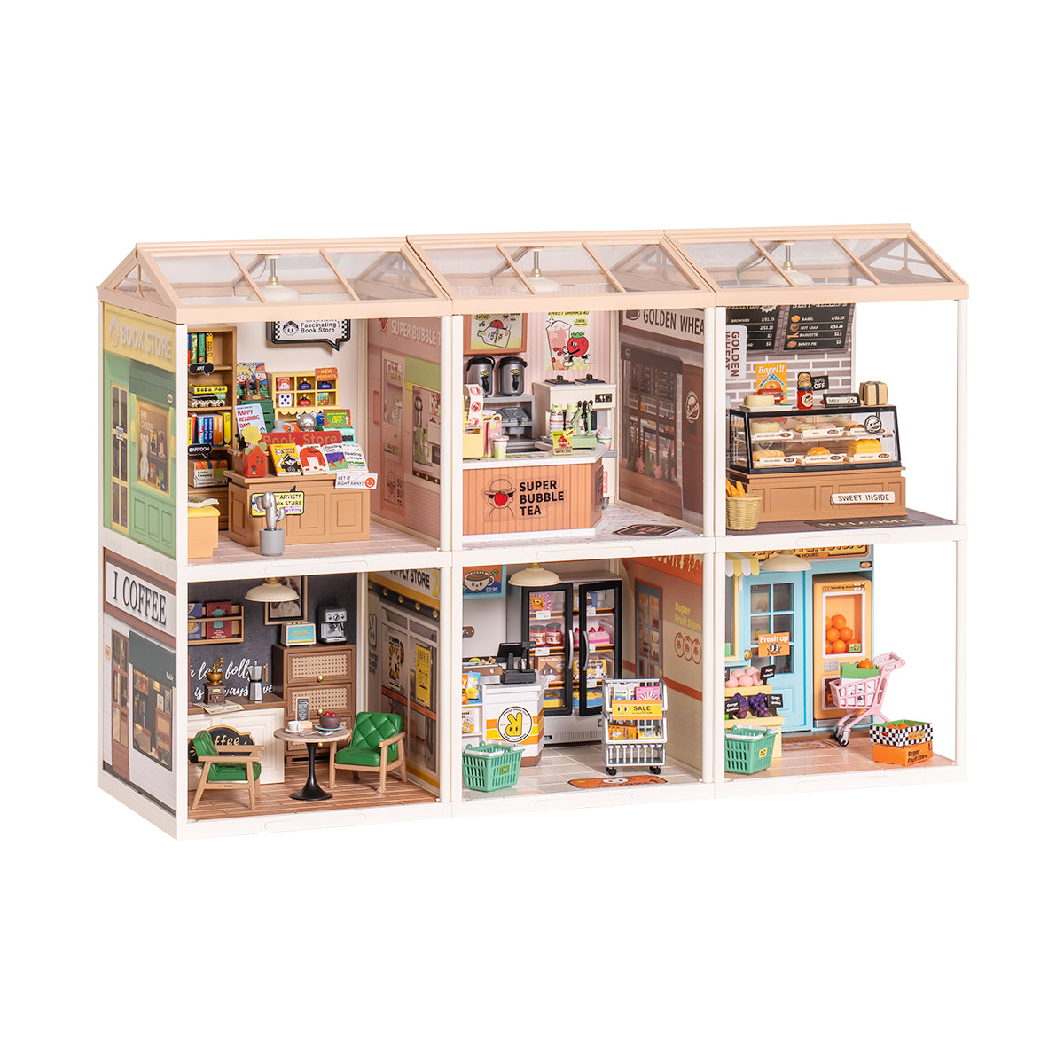 Rolife Super Creator Miniature House 6 in 1 Six Grid