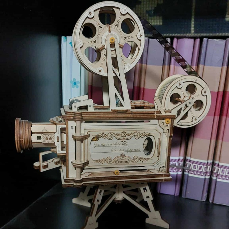 3d wooden puzzle film camera for her dad