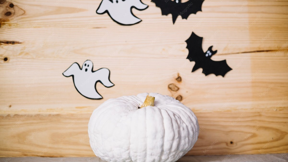 Handmade pumpkin and Halloween decorations