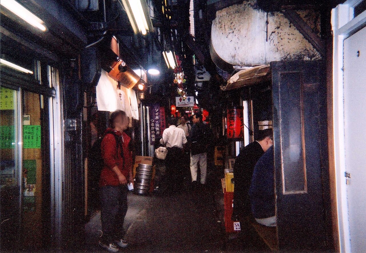 Lantern-lit Omoide Yokocho alley in Shinjuku, Tokyo