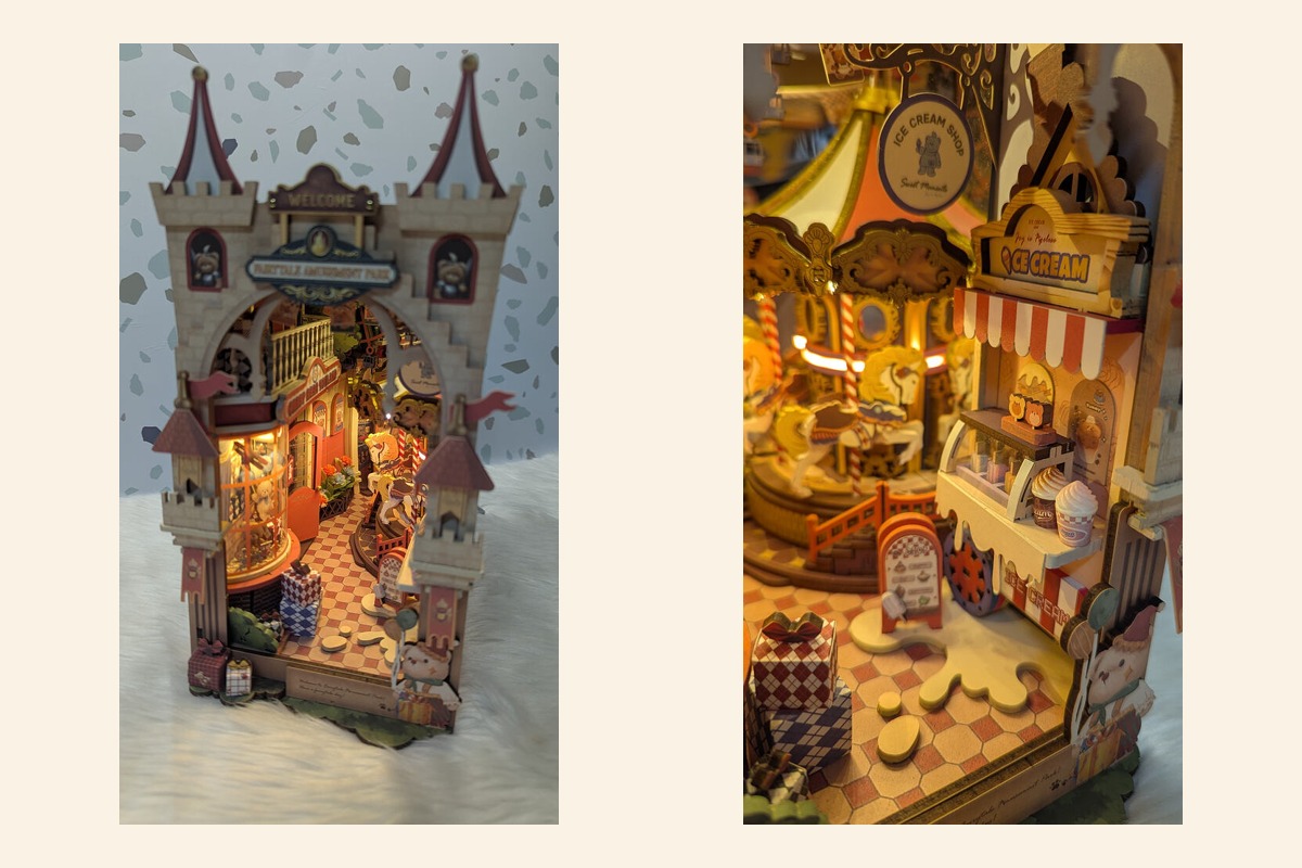 Jill Francisco's completed Fairytale Amusement Park TGB17 community build and carousel details