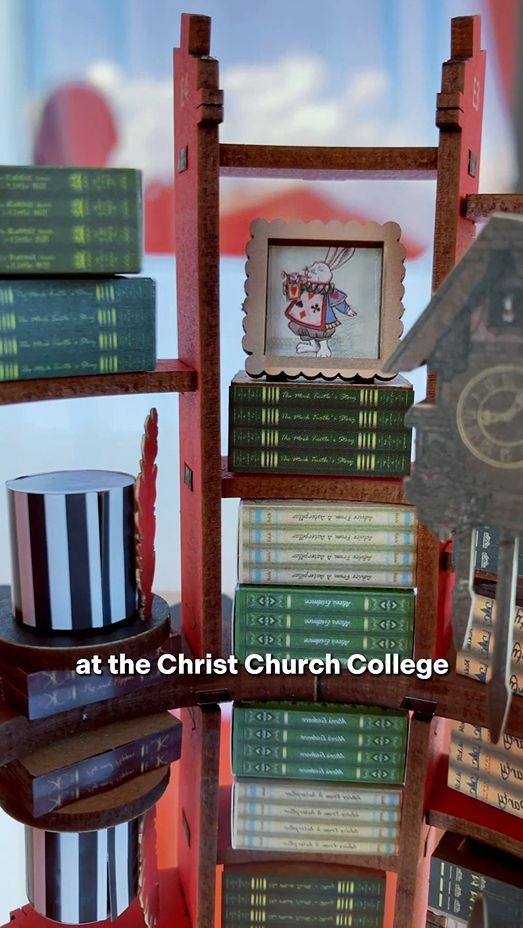 little rabbit on the fall into wonder book nook shelt insert