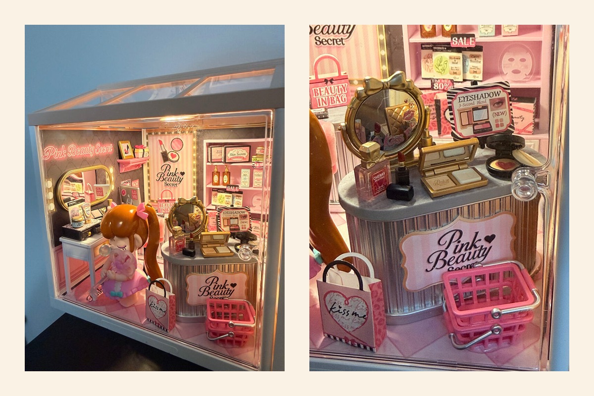 Orangesareus's completed Pink Beauty Secret DW026 community build and miniature beauty counter