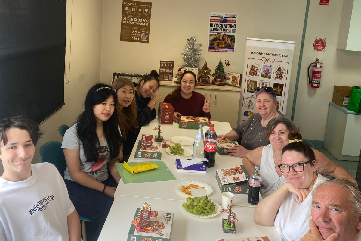 robotime diy crafting community australia meetup 01 in melbourne