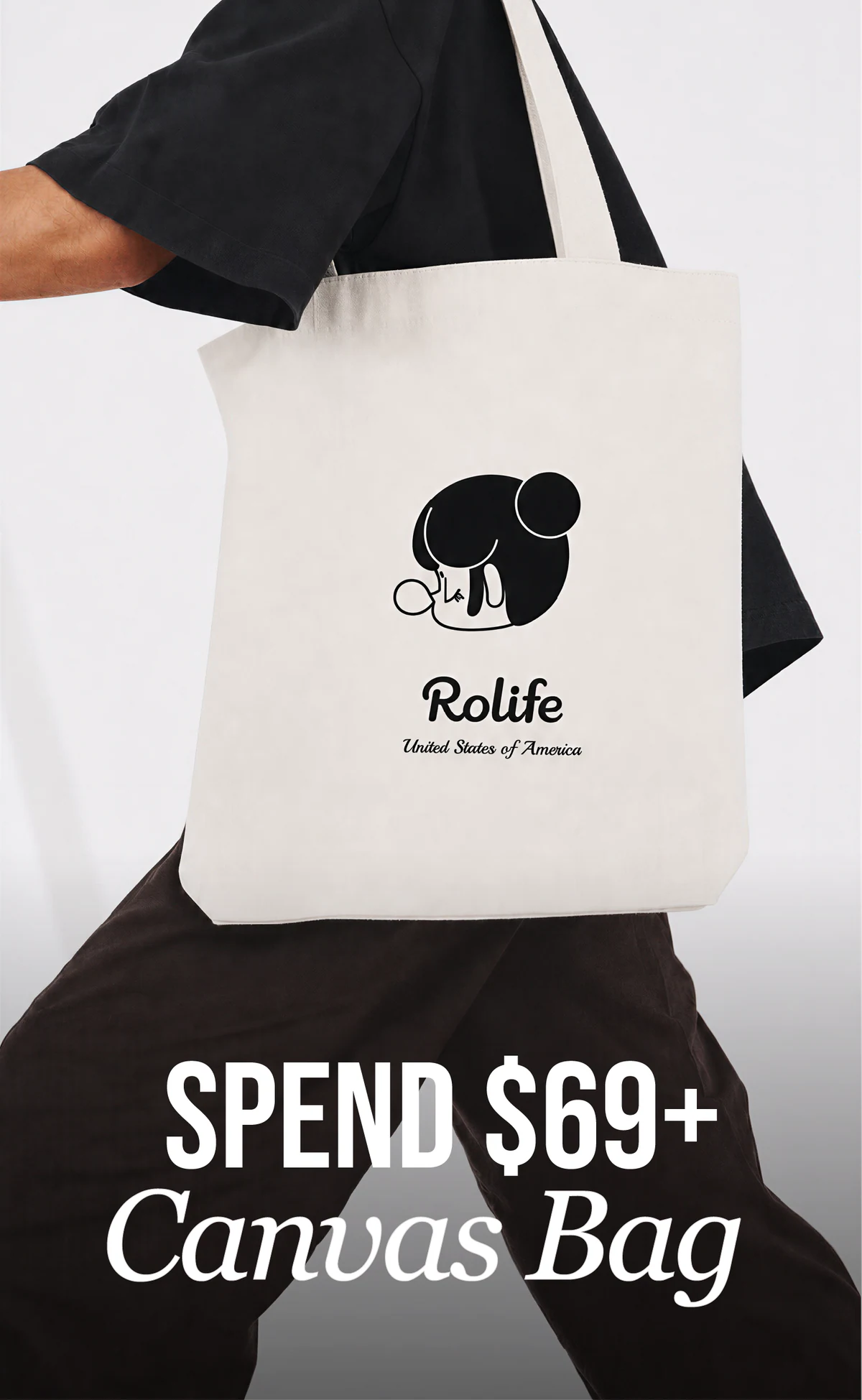 Rolife anniversary store canvas bag gift