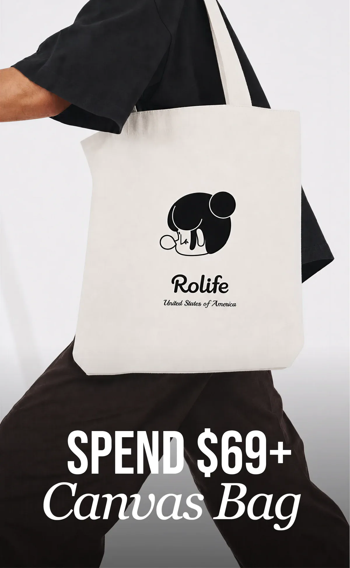 Rolife anniversary store canvas bag gift