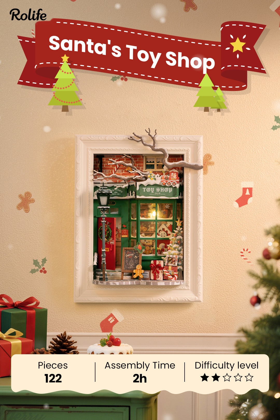 Rolife 3D Wooden Puzzle - Santa's Toy Shop DP006 – Rolife