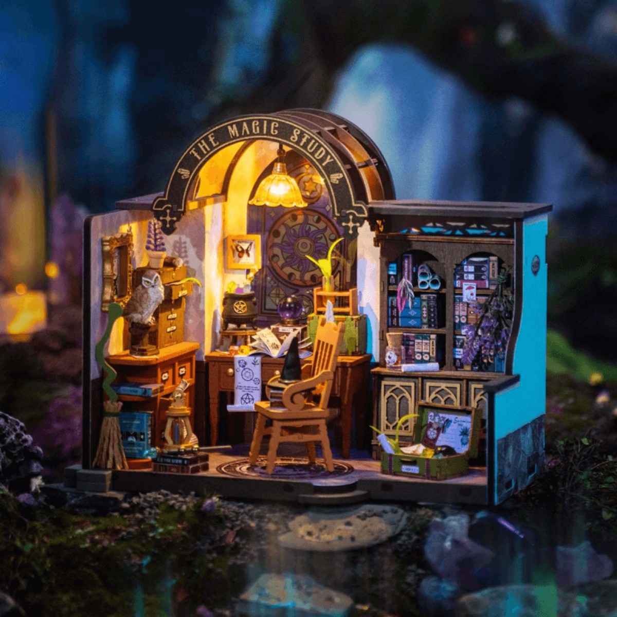rolife diy miniature house - the magic study dg166