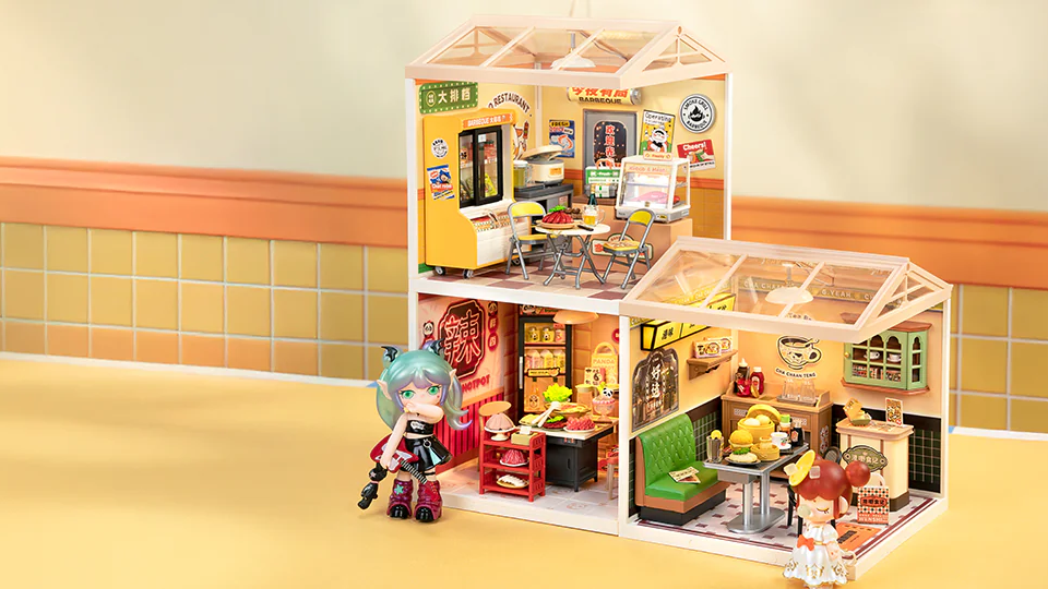 rolife miniautre house new arrivals food street series