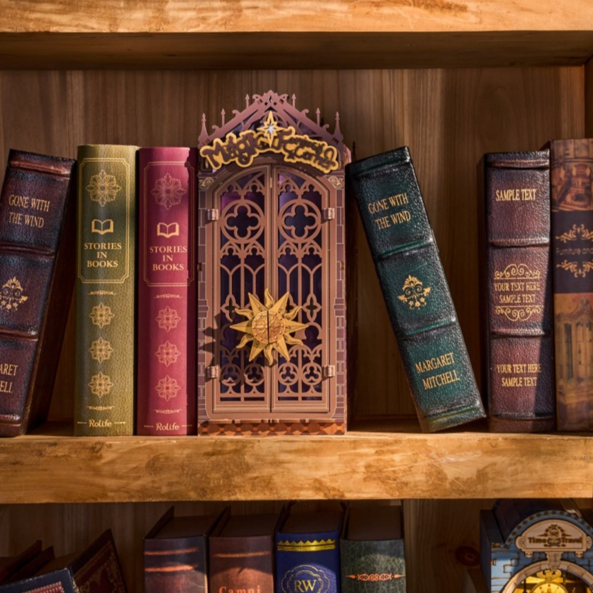 rolife new arrival magic fantasy corner &ndash; diy book nook kit on the bookself