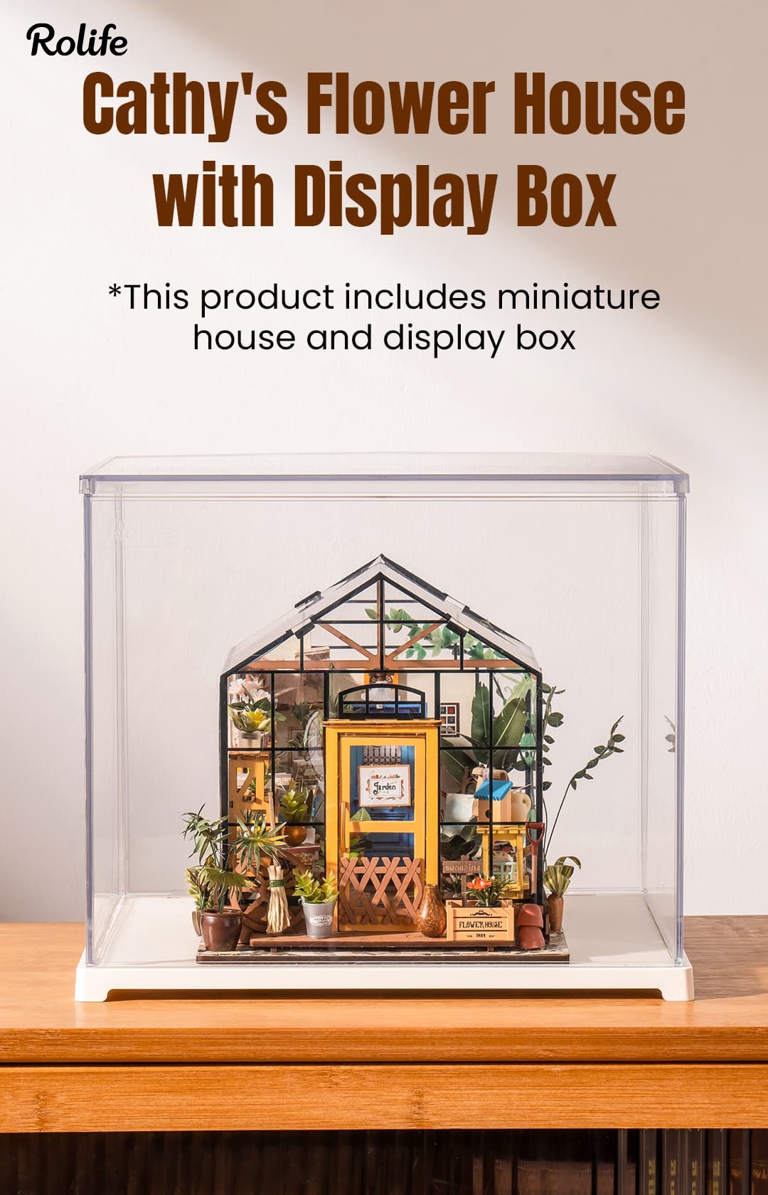 Rolife Cathy's Flower House DG104 with Display Box DF03L image 1