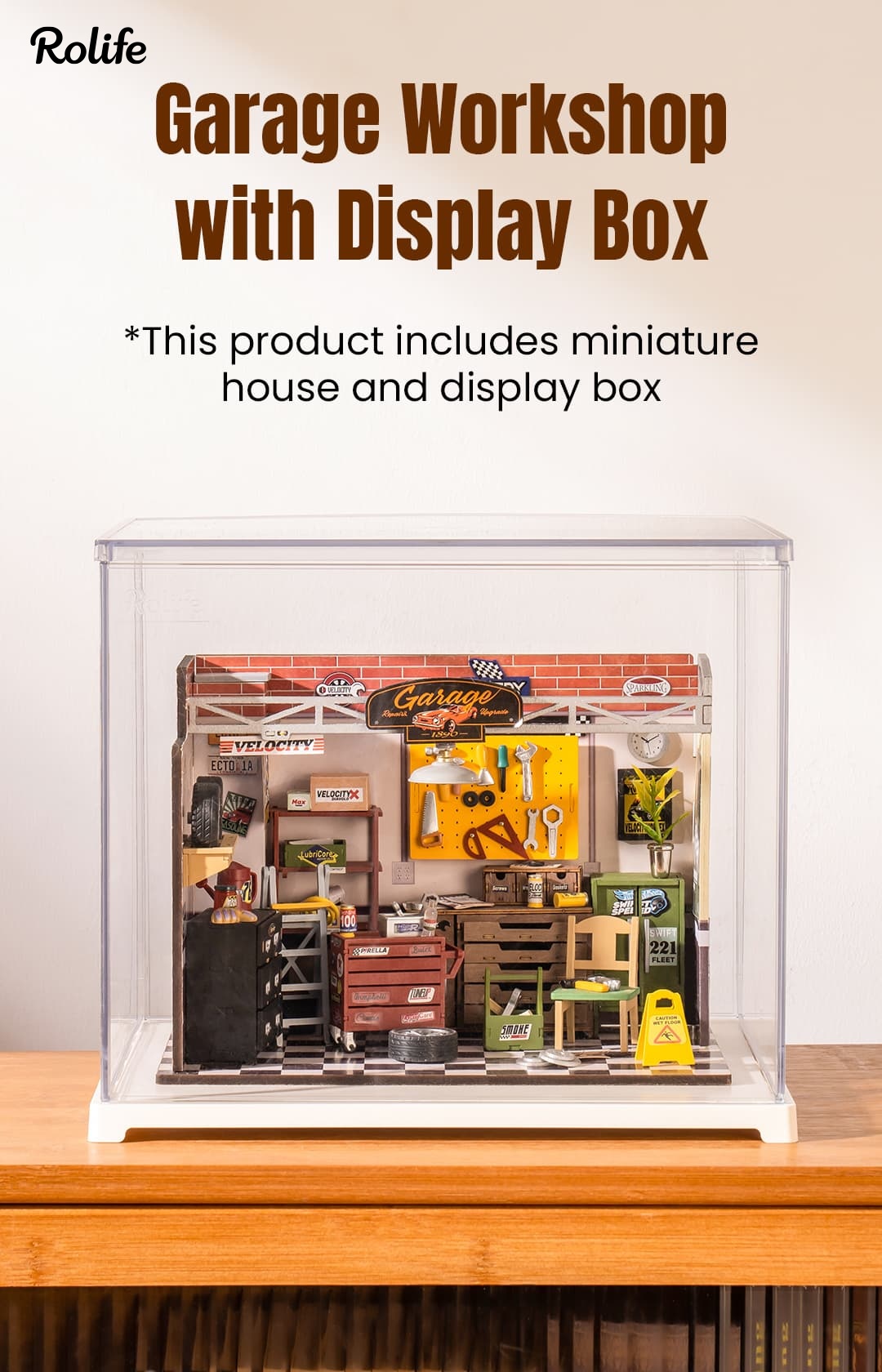 Rolife Garage Workshop DG165 with Display Box DF03L image 1