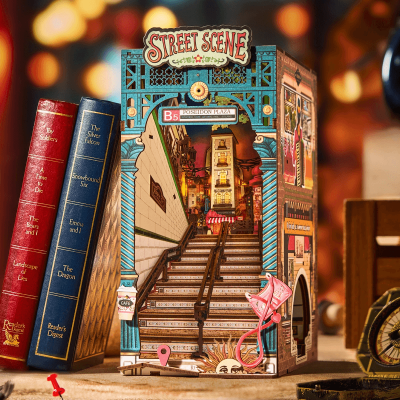 rolife street scene tgb13 book nook kit