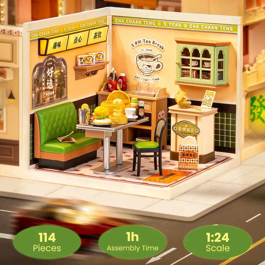 rolife super creator miniature house hong kong bites cafe dw021