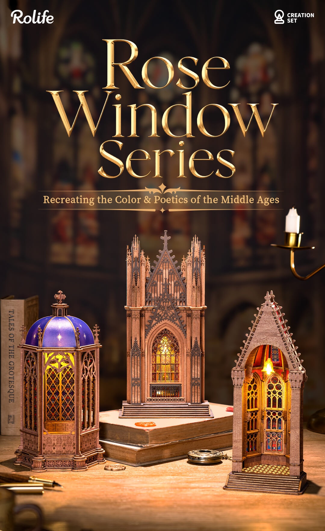Rolife 3D Wooden Puzzle - Twin-Tower Cathedral TGA01 – Rolife