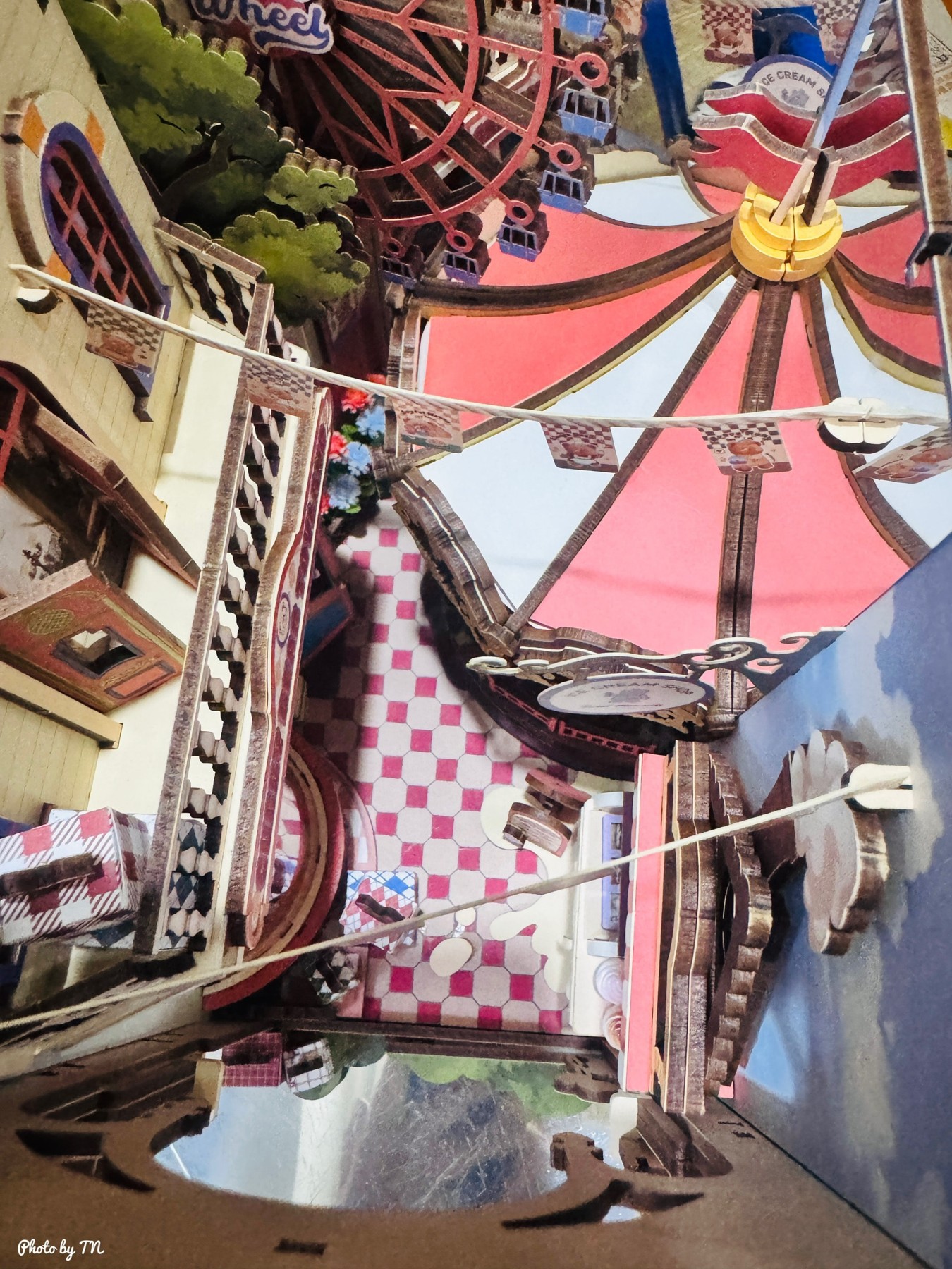 ThaoNguyen's customized Fairytale Amusement Park TGB17 showing the Ferris wheel and park walkway