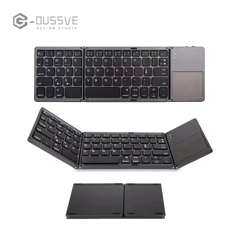 G-OUSSVE｜Wireless Bluetooth Three Side Flding Keyboard, Common To Apple Android System