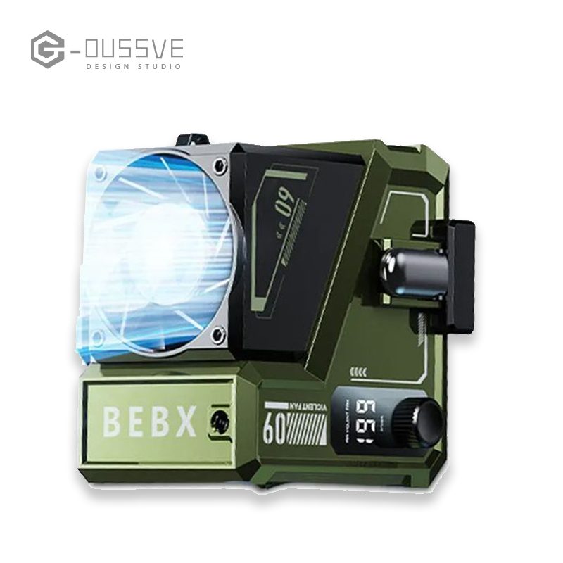 G-OUSSVE｜Outdoor Waist Clip Fan portable waist-mounted summer cooling artifact, refrigeration, mobile small air conditioner, powerful small fan, neck-mounted power bank, ultra-long battery life