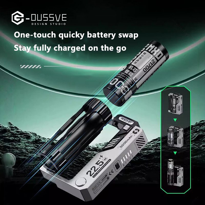 G-OUSSVE｜2024 New Tactical Replaceable Battery Module Power Bank Charger – Compact and Portable