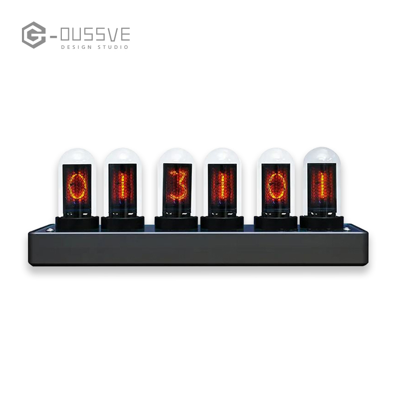 G-OUSSVE｜ISP Color Screen Desktop Clock, Huiguang Tube Desktop Alarm Clock, Desktop Creative Decoration