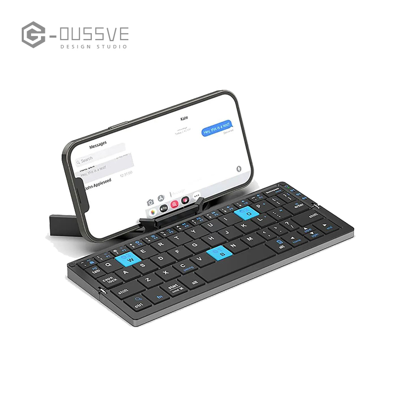 G-OUSSVE｜BOW Folding Bluetooth Keyboard Wireless Portable Mobile Phone Tablet Universal Portable Rechargeable