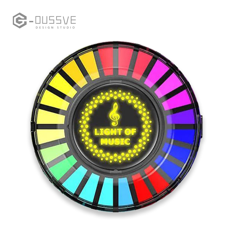 G-OUSSVE｜Car Aromatherapy Air Outlet, Car Atmosphere Light, Car Perfume 3D Pickup, RGB Voice-controlled Rhythm Light App control